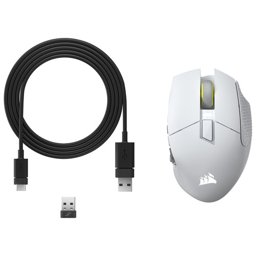 Corsair Scimitar Elite SE MMO 33000 DPI Bluetooth Gaming Mouse - White - Only at Best Buy