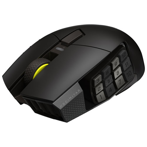 Corsair Scimitar Elite SE MMO 33000 DPI Bluetooth Gaming Mouse - Gun Metal