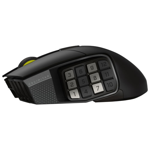 Corsair Scimitar Elite SE MMO 33000 DPI Bluetooth Gaming Mouse - Gun Metal