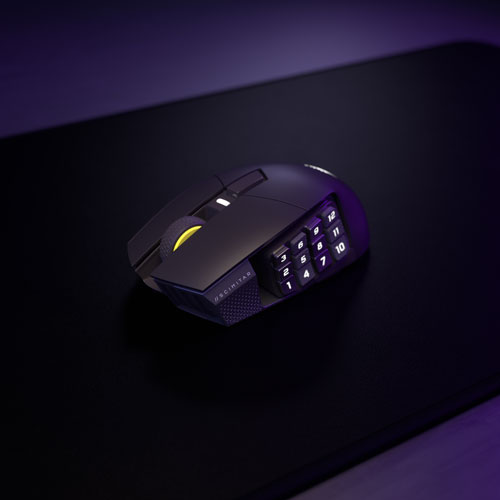 Corsair Scimitar Elite SE MMO 33000 DPI Bluetooth Gaming Mouse - Gun Metal