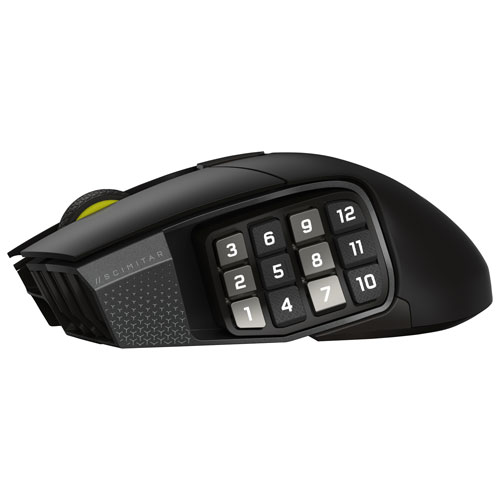 Corsair Scimitar Elite SE MMO 33000 DPI Bluetooth Gaming Mouse - Gun Metal