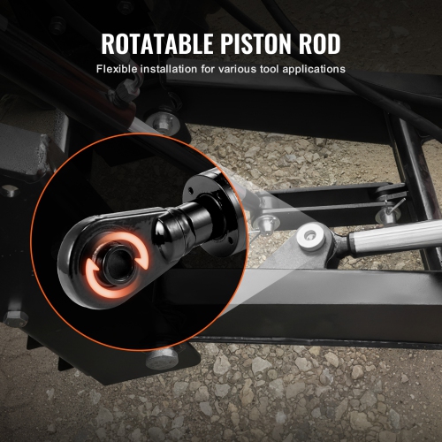 VEVOR Cat.1-1 Hydraulic Top Link, Hydraulic Cylinder with 2 Hoses & G3/8" Check Valve