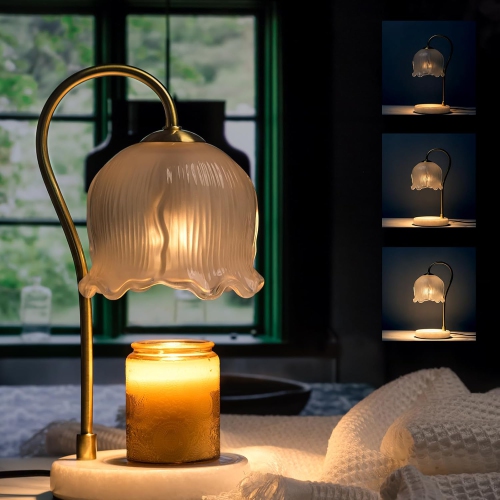 Bedroom Candle Warmer Lamp Dimmable Table Lamp Melted Wax Lamp