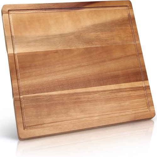 Image 1 of 7.. Ayiaren Solid Acacia Wood Cutting Board – Charcuterie, Meat & Cheese, Serving Board, Small