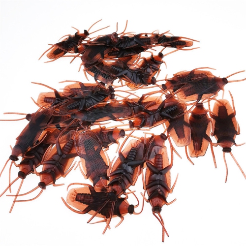 100 Simulated Cockroaches, Boys' Frightening Trick Toys, Perfect for Halloween Pranks