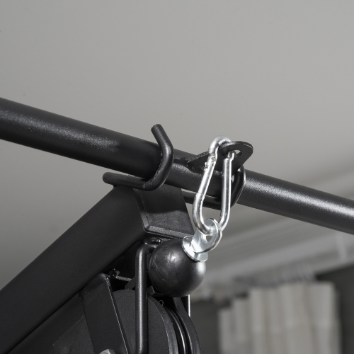 Soozier Home Gym Equipment Weight Training Machine, Multifunction Workout Machine with 143lbs Weight Stack for Full Body Workout and Strength