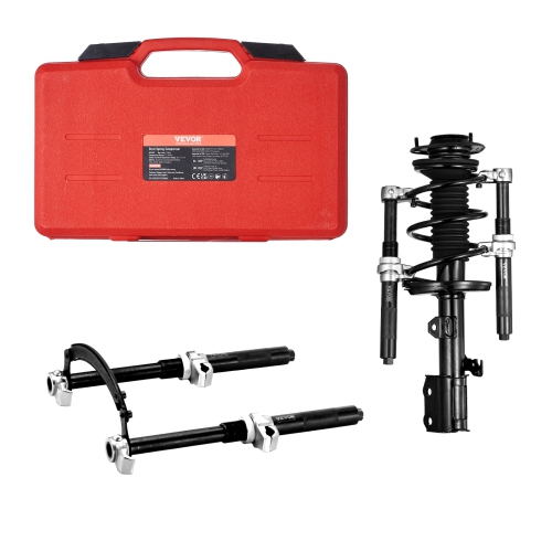 VEVOR Coil Spring Compressor Tool, 2 pcs Heavy Duty Macpherson Strut Spring Compressor Set, 2646 lbs Strut Spring Compressor with Safety Bracket and