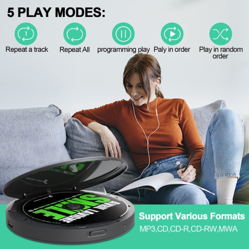 CD Player Portable Bluetooth CD Player Music Player MP3 Album Walkman