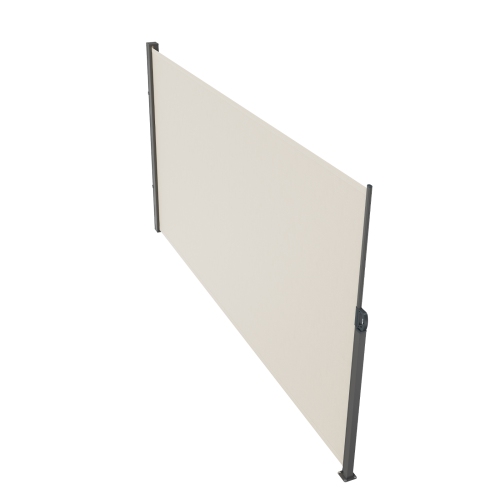 VEVOR 71''x 138'' Retractable Side Awning, Outdoor Privacy Screen, 180g Polyester Water-proof Patio Screen, UV 30+ Room Divider Wind Screen for