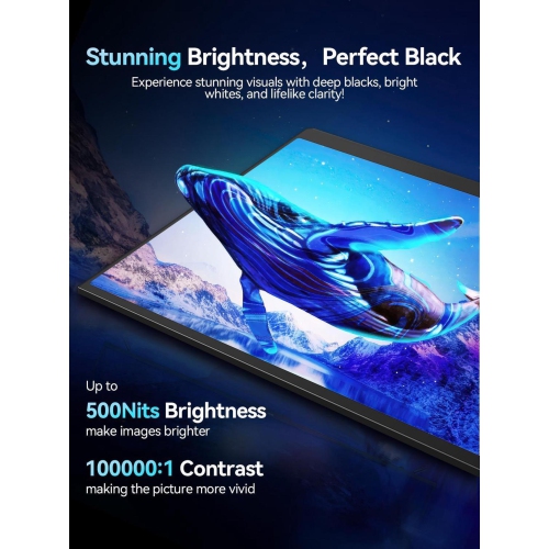 UPERFECT OLED Portable Monitor 16", 3K 2880x1800 120Hz 0.1ms Portable Gaming Display 500 Nits Brightness| 100000:1 Contrast| 100% DCI-P3| Ultra-Slim