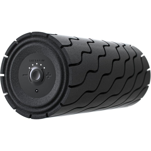 Therabody Wave Roller: High-density foam for large muscles, 5 vibration levels, Bluetooth-enabled, app-controlled recovery.