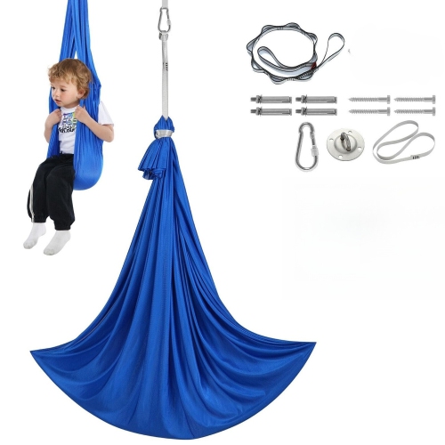 Balançoire d'intérieur pour garçons et filles, hamac pivotant à 360° pour jouer et calmer