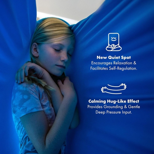 Balançoire d'intérieur pour garçons et filles, hamac pivotant à 360° pour jouer et calmer