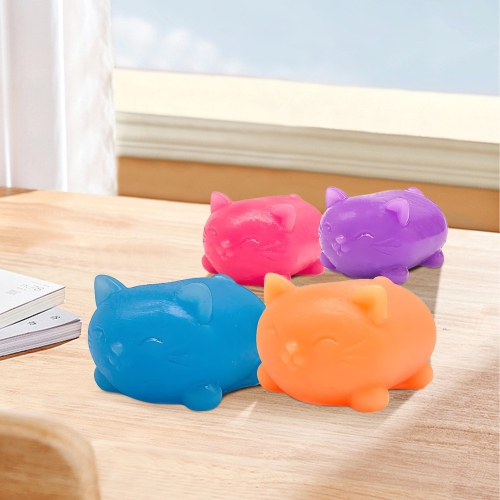 4-Pack Stress Relief Balls, Bouncy and Flexible Stress Relief Toys, Fidget Toys for Anxiety Relief and Increased Concentration