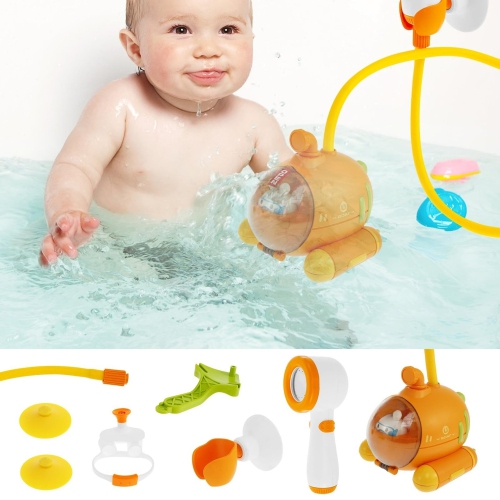 Shower Heads for Little Boys and Girls, Bathtub Spray Heads with Suction Cups and Bath Toys