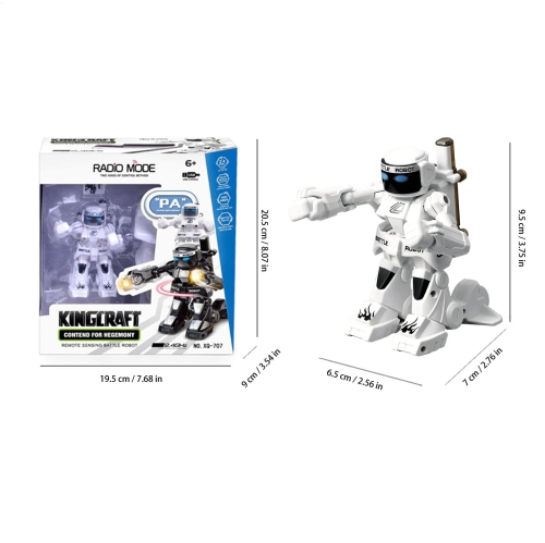Robot de combat téléguidé, expérience de combat interactive portative, modèle de figurine d'action, cadeau des fêtes pour garçons et d'anniversaire