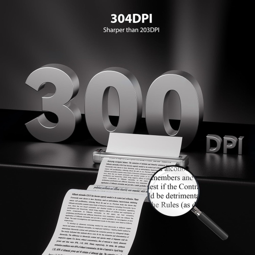 Phomemo OfficePods Pro Q302 Wireless Portable Letter/A4 Printer for travel and home, with free paper inside