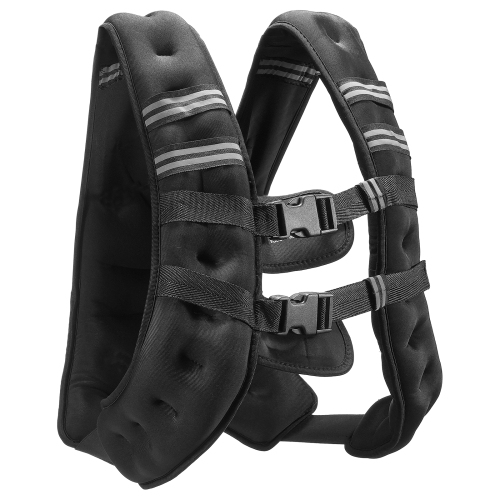 VEVOR 20 lbs Weight Vest with Reflective Stripe,Adjustable Buckle Body Weight Vest for Men Women, Workout Equipment for Strength