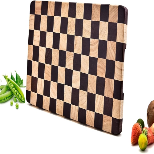 Image 1 of 8.. BF BILL.F SINCE 1983 Acacia Wood Cutting Board – End Grain Butcher Block