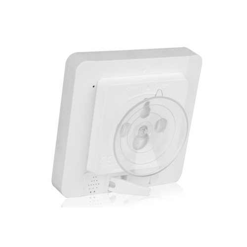 Horloge murale de douche, minuterie numérique de cuisine avec alarme, minuterie à écran tactile étanche, affichage de la température et de l'humidité