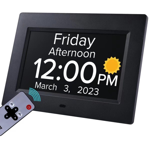 7 Inch Digital Clock Large Display , Dementia Clock Large Number Digital Clocks for Seniors