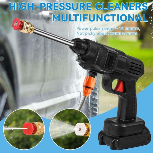 Cordless Pressure Washer, Handheld High-Pressure Car Washer Gun , Electric Pressure Washer Power Washer for Cars/ Home