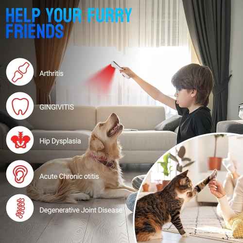 Red Light Therapy,Infrared Red Light Therapy Device for Body Joint Muscles Pain Relief,650nm & 808nm Red Light Therapy Wand