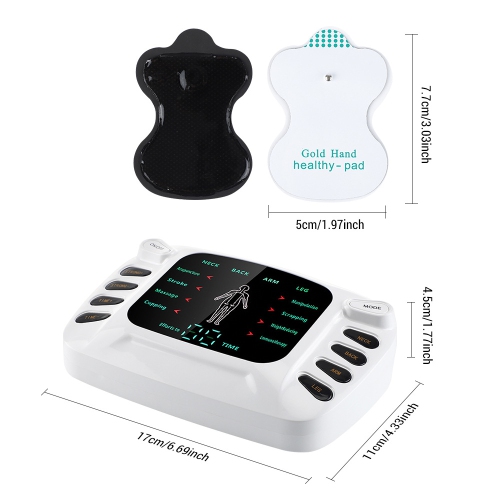 Appareil de massage EMS Patch pour soulager la douleur, appareil de massage électrique rechargeable pour le cou, bras pour les jambes du dos,