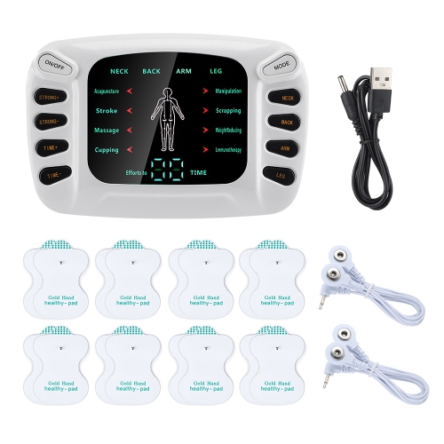 Appareil de massage EMS Patch pour soulager la douleur, appareil de massage électrique rechargeable pour le cou, bras pour les jambes du dos,