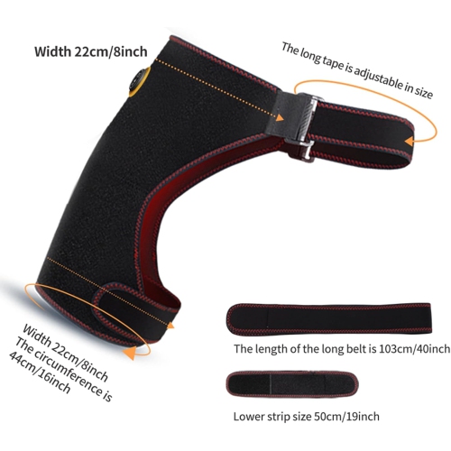 USB Electric Heated Hip Brace Thigh Brace Massager Hip Support Brace for Arthritis Pulled Muscles