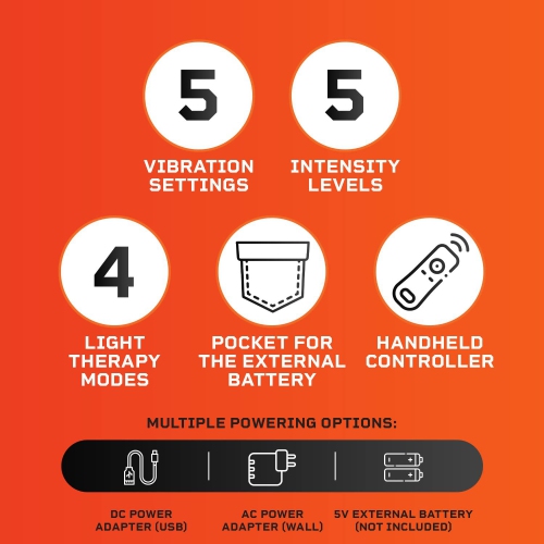 Red Light Therapy Belt Heating Waist Relief Pain Waist Belt Infrared Physiotherapy Belt