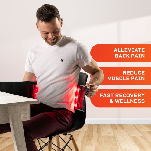 Red Light Therapy Belt Heating Waist Relief Pain Waist Belt Infrared Physiotherapy Belt