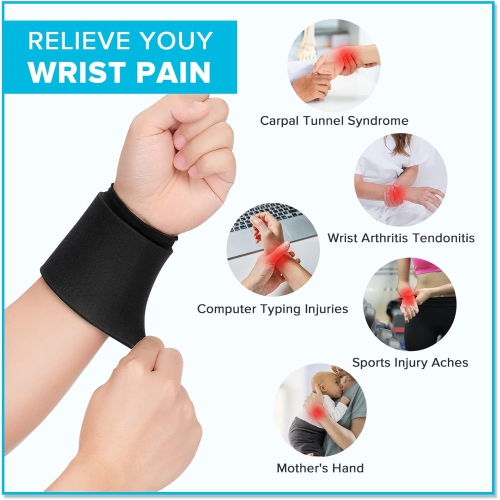 Enveloppe pour le poignet Ice Pack, gel de compression pour les mains Hot & Cold Therapy Pain Relief pour l'enflure de la tendonite d'arthrite