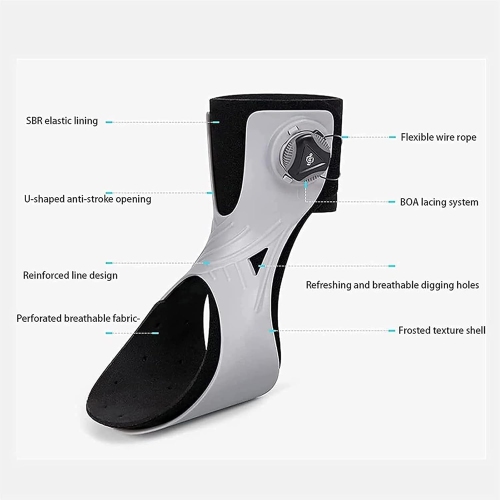 Drop Foot Brace Orthosis Ankle Foot Brace Splint Foot Drop Plantar for Tendonitis Injury Recovery Ankle Strap