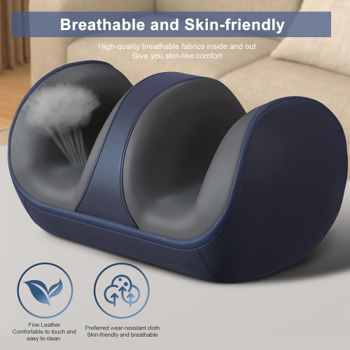 Foot Massage Machine with Heat Deep Tissue Shiatsu Massager Foot Therapy Machine Kneading Hot Compress Foot Calf Massager