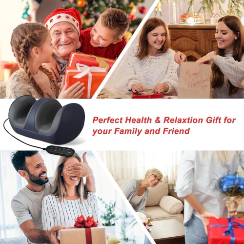 Foot Massage Machine with Heat Deep Tissue Shiatsu Massager Foot Therapy Machine Kneading Hot Compress Foot Calf Massager