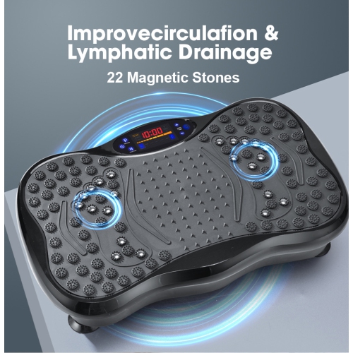 Appareil d'exercice avec plaque vibrante, plaque de vibration, capacité de 400 lb, appareil d'exercice avec agitateur complet pour la perte de poids