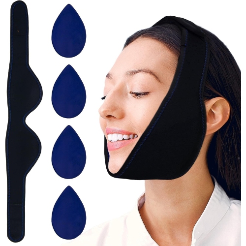 Image 1 de 4.. Ensemble Ice Pack pour le visage Wisdom Teeth Ice Pack pour soulager la douleur au dents avec gel thérapeutique chaud et froid réutilisable
