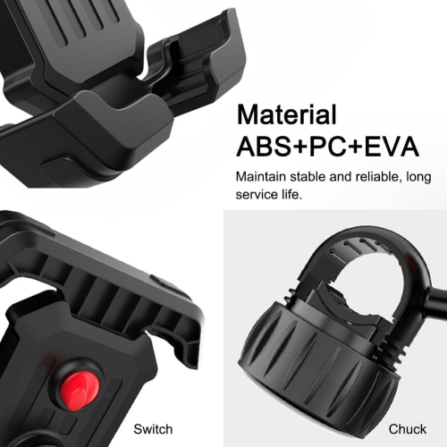 Bicycle Phone Holder, Motorcycle Holder, Anti-slip, Shockproof, 360 Degree Rotation, Suitable for Smartphones and Other Devices