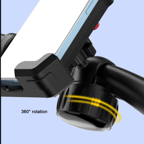 Bicycle Phone Holder, Motorcycle Holder, Anti-slip, Shockproof, 360 Degree Rotation, Suitable for Smartphones and Other Devices