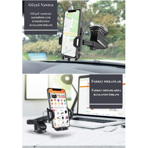 Car mobile phone holder suction cup retractable mobile phone holder center console glass suction cup car mobile phone holder