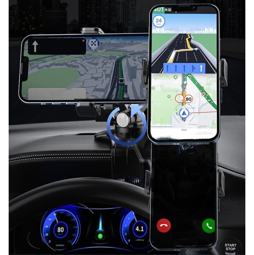 Suporte universal para smartphone de carro 360° para smartphones de 4,7 a 7 polegadas