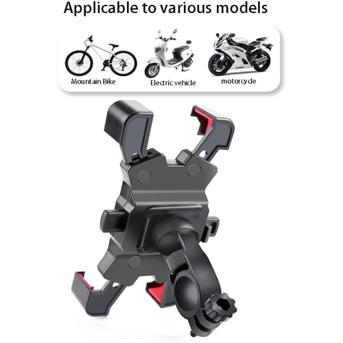 Motorcycle phone support, single button liberation, motorcycle phone 360° rotation support