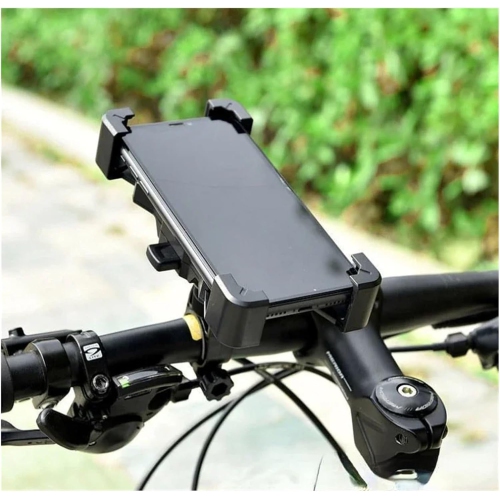 Motorcycle phone support, single button liberation, motorcycle phone 360° rotation support