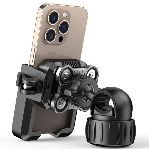 Support de téléphone pour moto - Support de téléphone rotatif à 360° Installation rapide Antitremblement