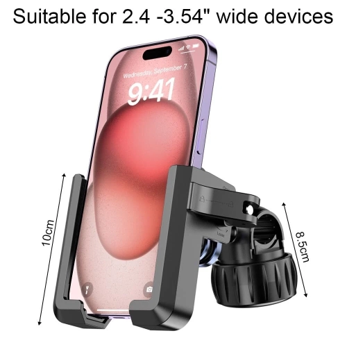 Support de téléphone pour moto - Support de téléphone rotatif à 360° Installation rapide Antitremblement