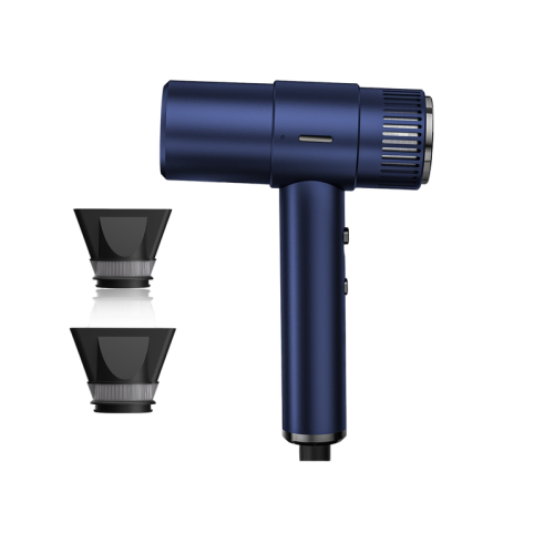 Hair dryer High power hair dryer Screen display Negative ion hair care Brushless hair dryer - dark blue