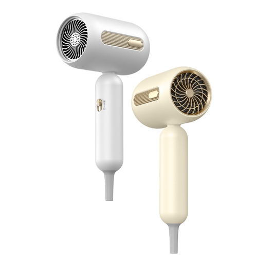 Portable Hair Dryer, Negative Ion, 1200W Quick Dry, Lightweight and Compact, Double Overheat Protection, 3 Modes - White, Corded