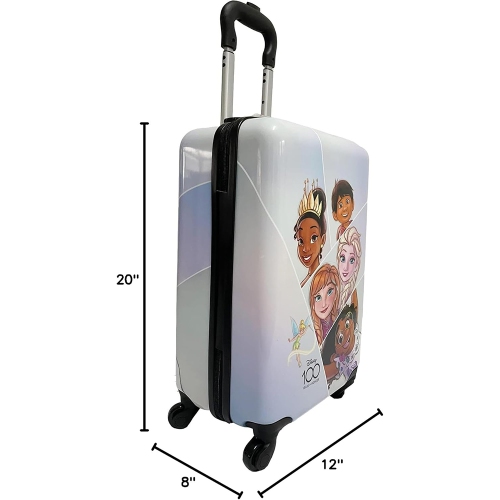 Valise rigide de 20 po à roulettes pivotantes Tween Classic de Disney pour enfants