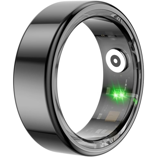 Image 1 of 6.. IP68 Waterproof Fitness Tracker Ring – Lightweight Health Monitor with Blood Pressure, Oxygen Saturation, Heart Rate and Sleep Monitoring, Magnetic